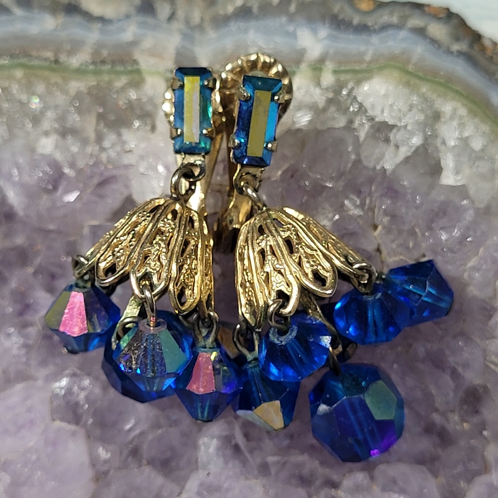 Lewis Segal Mini Chandelier Earrings.